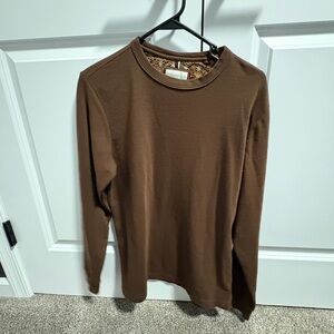 Denim & Flower Chocolate Floral Shirt